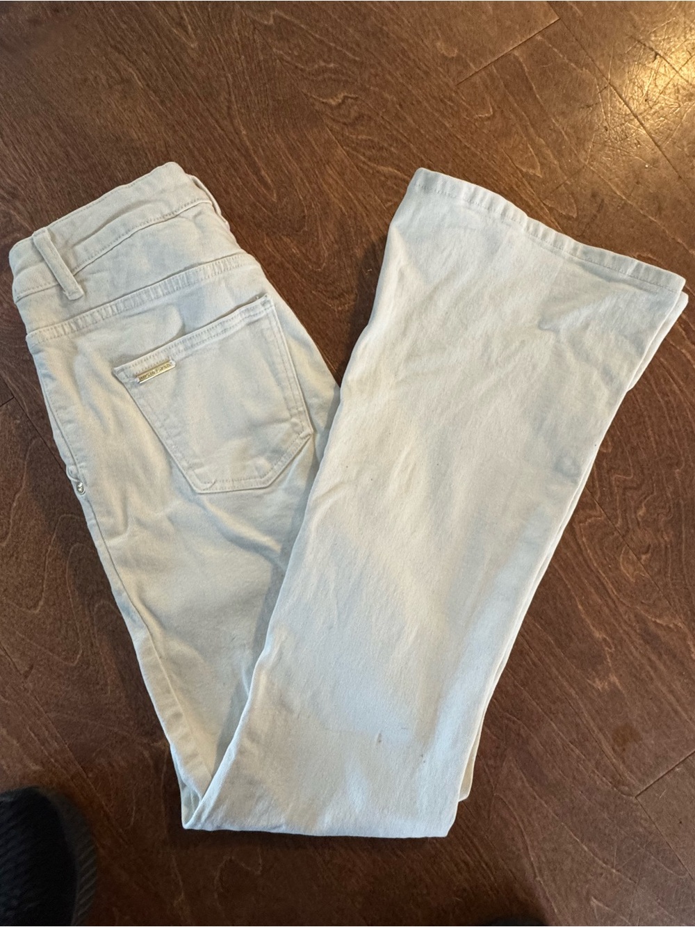 Michael Kors Light Blue Wide-Leg Jeans